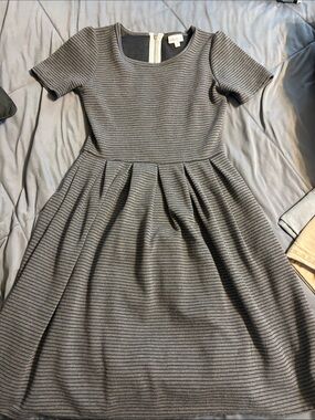 LuLaRoe Black Ribbed Knit Dress